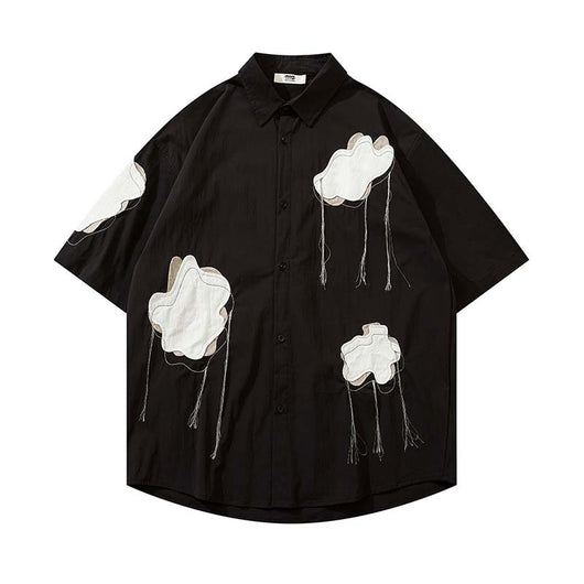 Camisa de Manga Corta con Cuello Fruncido para Hombre - Image 15