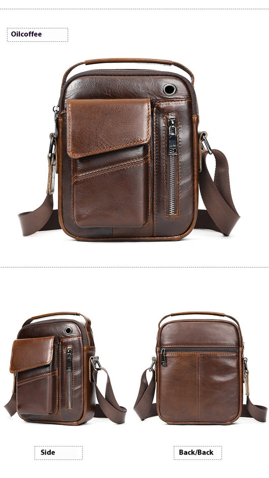 Bolso Crossbody de Cuero Minimalista para Hombre - Image 16