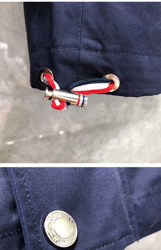 Chaqueta de Cuello Alto con Cierre y Estampado de Ballena - Image 8