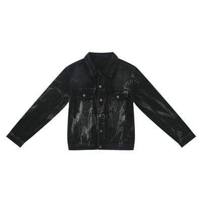 Traje de Mezclilla Retro Holgado Efecto Desgastado - Image 3