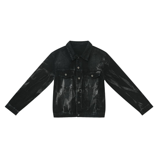 Traje de Mezclilla Retro Holgado Efecto Desgastado - Image 3