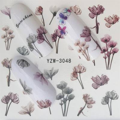 Calcomanías de Uñas Mariposas y Flores - Diseño Acuarela Premium - Image 14