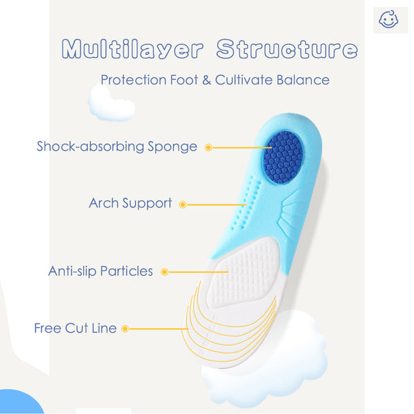 Plantillas Transpirables Antiolor para Niños