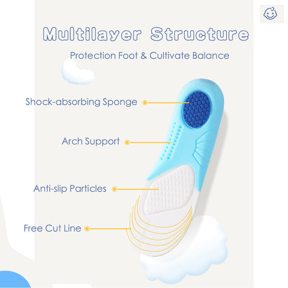 Plantillas Transpirables Antiolor para Niños