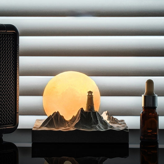 Luz Ambiental Piedra Aromática Lunar