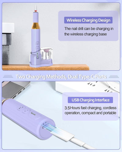 Máquina Portátil de Perforación de Uñas USB Recargable - Image 16