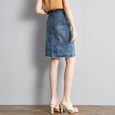Falda Slim con Abertura Frontal y Botones Reductores - Image 10