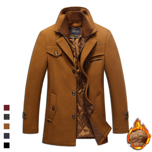 Abrigo de Lana para Hombre Otoño Invierno - Cuello Solapa Premium - Image 5
