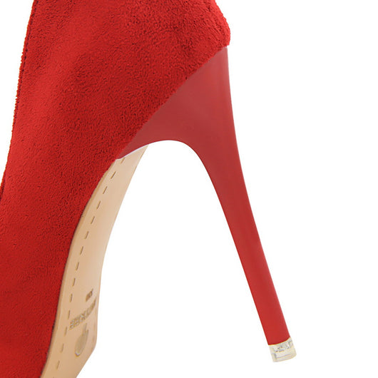 Zapatos de Tacón Alto en Ante: Elegancia Sofisticada y Punta Fina - Image 7