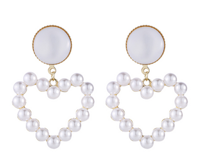 Aretes de Perla Colgante Elegante con Textura de Concha - Estilo Trendy Minimalista - Image 10