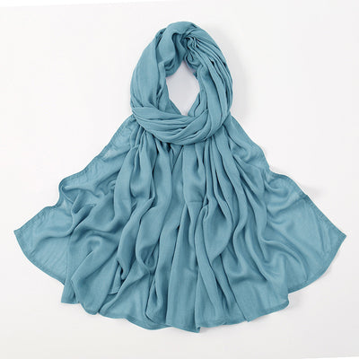 Pañuelo Modal Rayon Malayo Indonesio Colores Sólidos Transpirable - Image 38