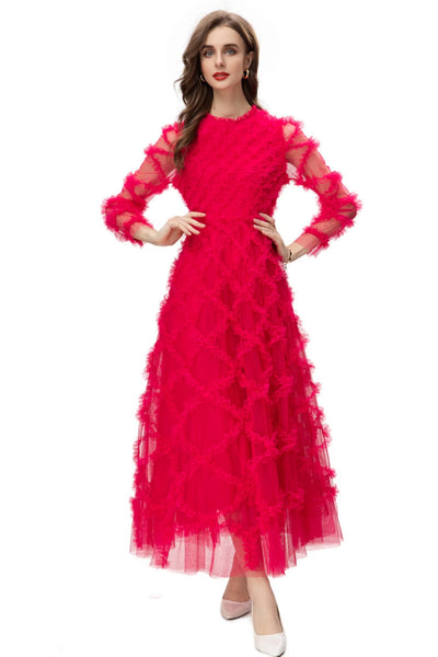 Vestido Formal para Mujer con Volantes Elegantes - Image 13