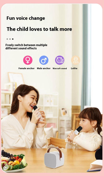 Parlante Bluetooth Mini con Luces LED y Micrófono Inalámbrico para Niños - Image 14