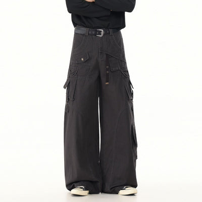 Pantalones Casuales Holgados Estilo Urbano con Bolsillos Múltiples - Image 2