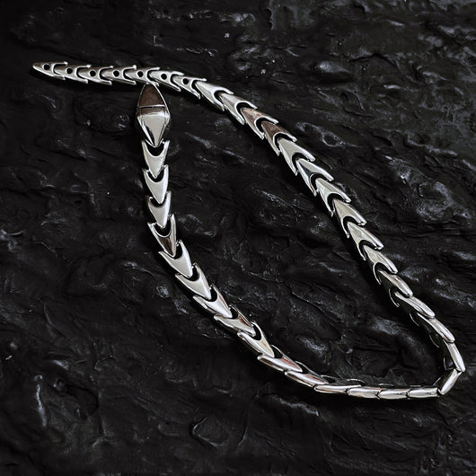 Pulsera de Plata con Diseño de Serpiente - Image 6