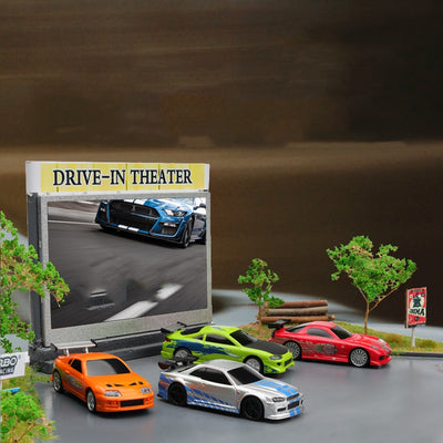 Auto de Control Remoto Deportivo Escala 1:76 - Modelo Miniatura de Carreras - Image 2
