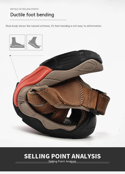Sandalias de Cuero Auténtico para Playa y Uso Casual - Image 10