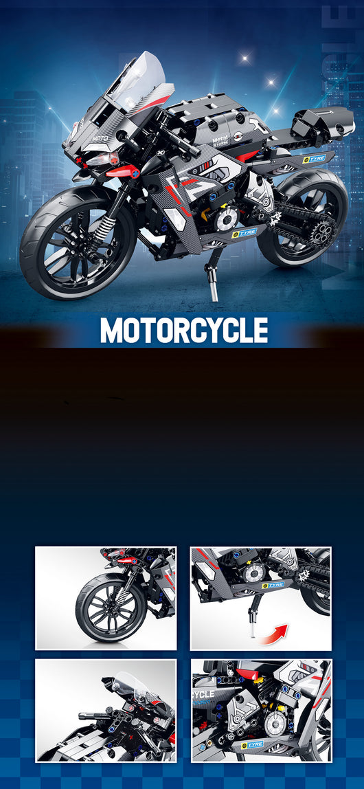 Bloques de Construcción Moto - Puzzle Educativo para Niños - Image 19