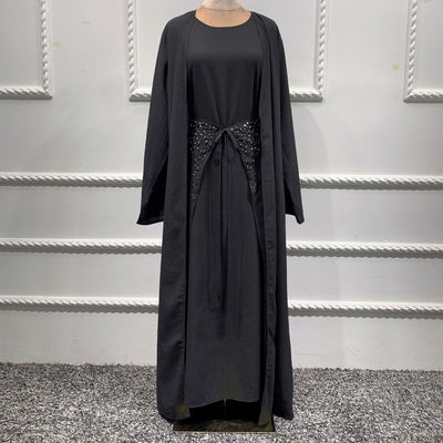 Traje Ejecutivo Tres Piezas Color Sólido Estilo Oriente Medio - Image 15