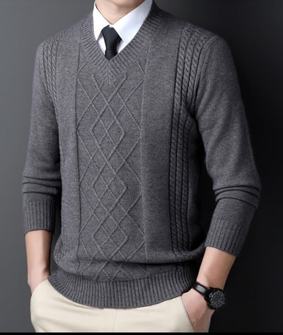 Suéter Casual para Hombre con Cuello Tipo Polo - Pullover de Punto - Image 19