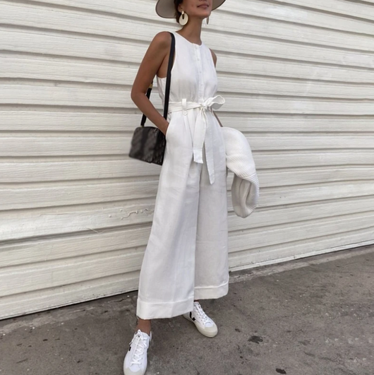 Jumpsuit sin Mangas Elegante y Suave - Image 10