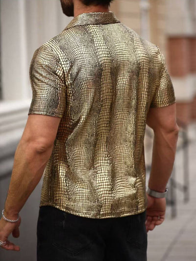 Camisa Casual Retro para Hombre con Cuello Solapa - Image 15