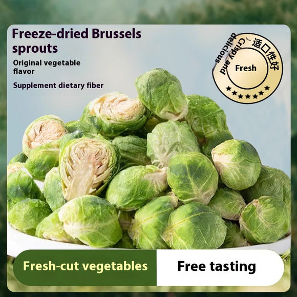 Snacks de Brócoli de Bruselas Liofilizados para Perros