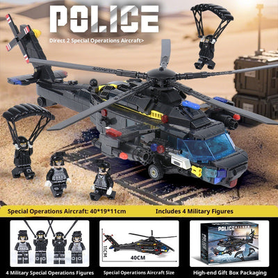 Helicóptero SWAT de Policía - Bloques de Construcción Educativos para Niños - Image 10