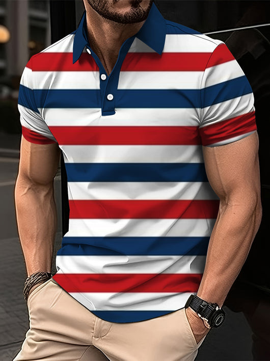 Camisa Suelta Casual para Hombre con Solapa e Impresión Digital 3D - Image 8