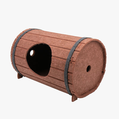Cama para Mascotas Tipo Barril de Vino con Tablero de Fieltro - Image 5
