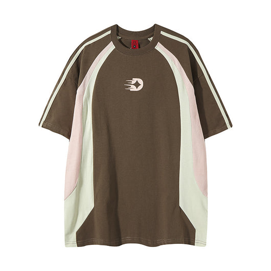 Playera Retro de Patchwork para Hombre - Diseño Casual y Deportivo - Image 10