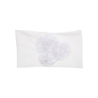 Diadema para Bebé con Flor de Satén y Malla - Image 8