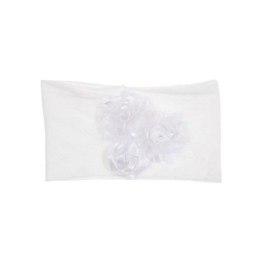 Diadema para Bebé con Flor de Satén y Malla - Image 8
