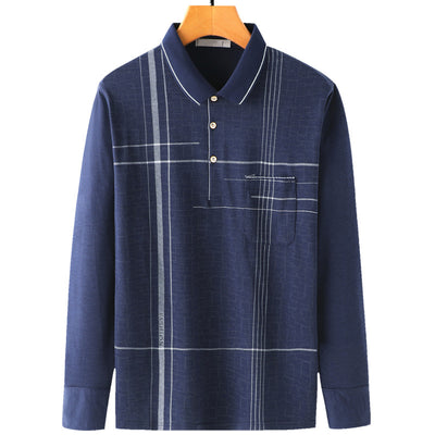 Camiseta Manga Larga Hombre Suelta Primavera Otoño - Image 13