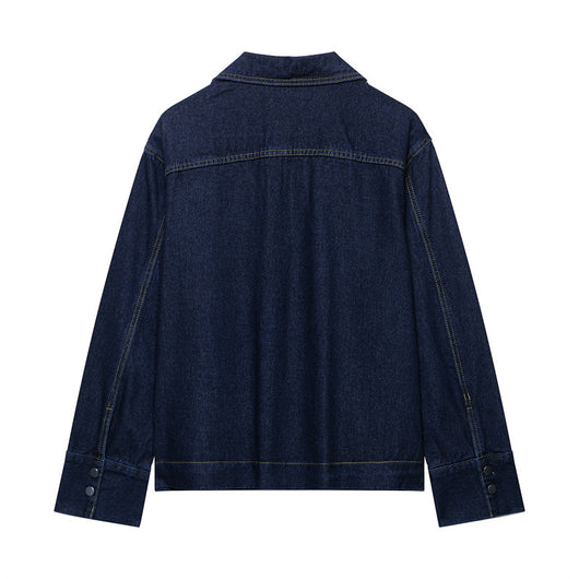 Conjunto Denim Vintage Azul Suelto - Camisa Manga Larga y Pantalón - Image 20