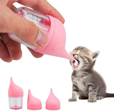 Biberones para Cachorros y Gatitos - Alimentación Segura para Mascotas Recién Nacidas