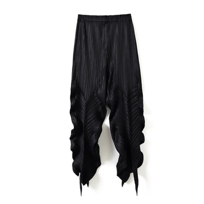 Pantalones Holgados Elásticos Plisados para Mujer - Comodidad Versátil Primavera, Verano y Otoño - Image 21