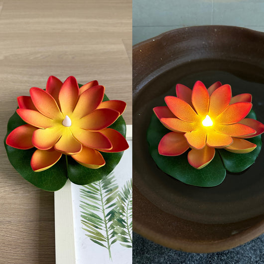 Lámpara Nocturna LED Flotante con Loto Acuático e Inducción por Movimiento - Image 14