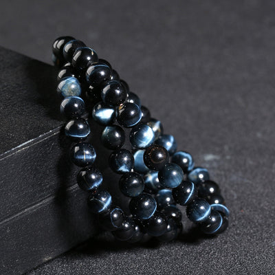 Pulsera de Ojo de Tigre Azul Natural para Hombre y Mujer - Image 5