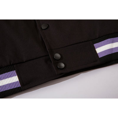 Chaqueta Bomber Vintage con Bordado de Alfabeto High Street - Image 4