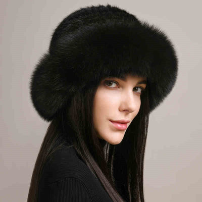 Gorro de Visón Trenzado para Mujer - Abrigo Elegante de Invierno - Image 3