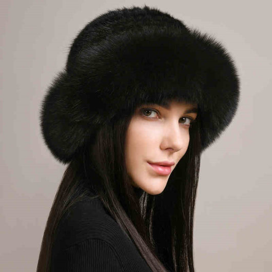 Gorro de Visón Trenzado para Mujer - Abrigo Elegante de Invierno - Image 3