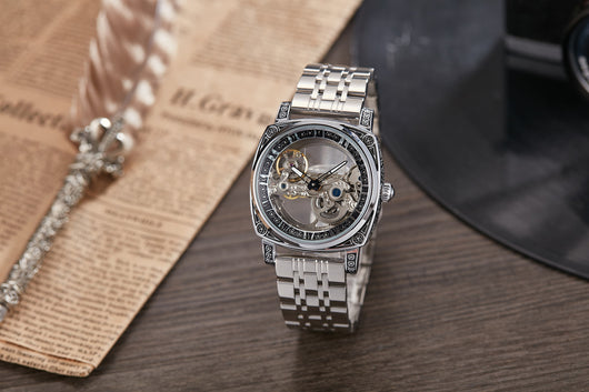 Reloj Mecánico Automático Vintage con Esfera Luminosa y Relieves - Image 24