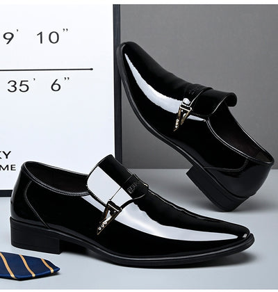 Zapatos Casuales de Cuero para Hombre Estilo Británico Clásico con Punta Afilada - Image 22