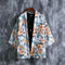 Kimono Estampado Holgado de Manga Tres Cuartos Unisex