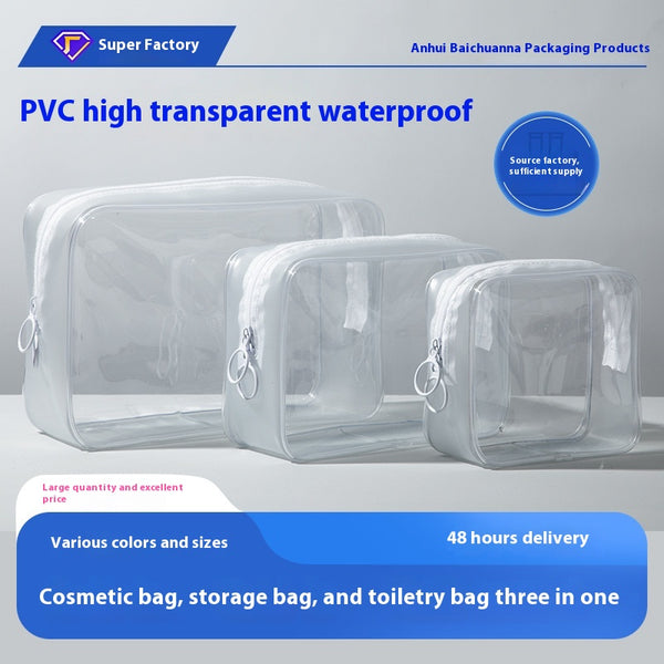 Bolsa de Viaje Impermeable Transparente de Gran Capacidad Multiusos
