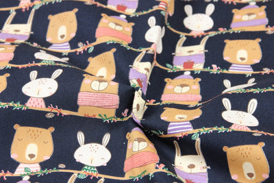 Tela de Algodón Estampada con Animales Lindos - Artesanal para DIY - Image 16