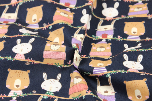 Tela de Algodón Estampada con Animales Lindos - Artesanal para DIY - Image 16