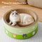 Rascador Circular Grande para Gatos - Tablero Resistente e Integrado
