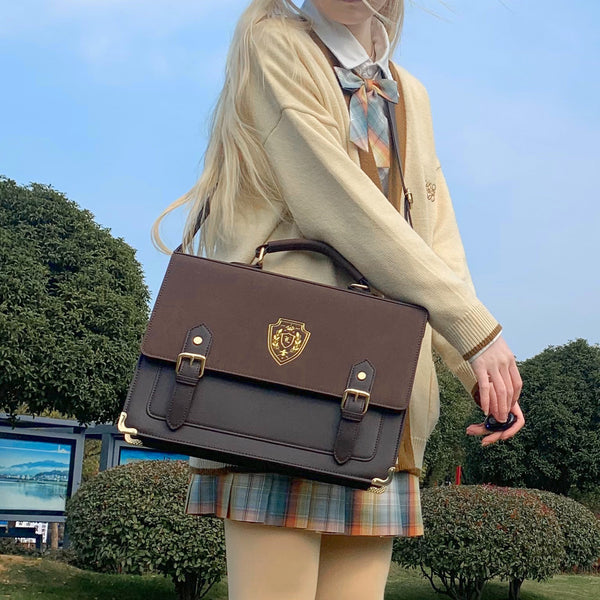 Bolsa Crossbody Escolar Uniforme de Estilo Universitario